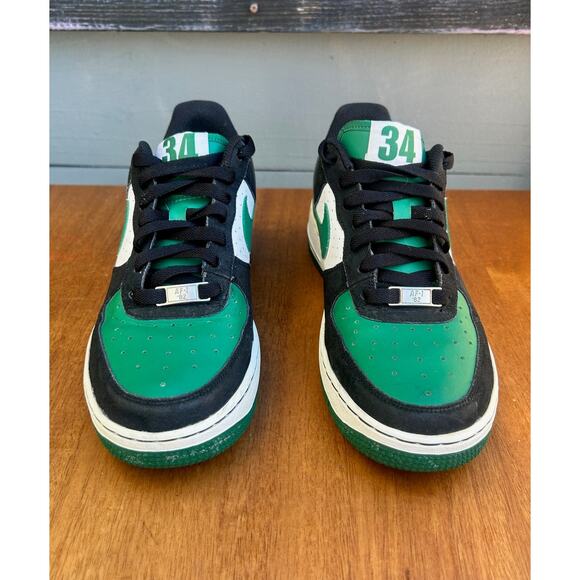 Nike Air Force 1 Low Celtics Paul Pierce '82 Sneakers Size 6.5Y 314192 031 - Picture 5 of 9